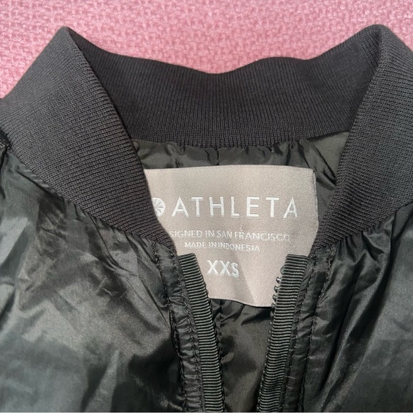 Athleta Summit PrimaLoft Shell Dark Green Insulated Lightweight Jacket size XXS - Picture 4 of 8